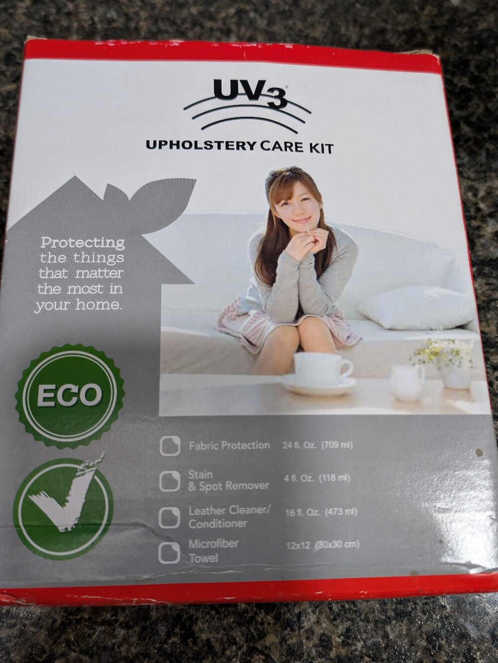 Upholstery Care Kit — Gray Fabric Protection & Cleaner. NEW